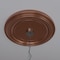 Ekena Millwork Traditional PVC Medallion (Canopies up to 13 1/2"), 22"OD x 3 1/2"ID x 1 1/2"P, Bright Coat Copper CMP22TRBCO - alternate 10